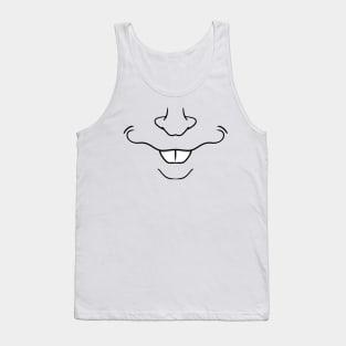 Derpy Bucktooth Smile  - Face Mask Tank Top